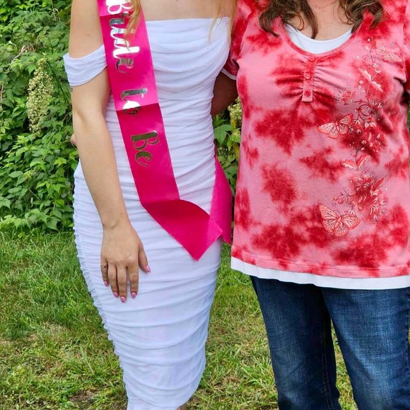 White Midi Dress - Picture 2 of 3